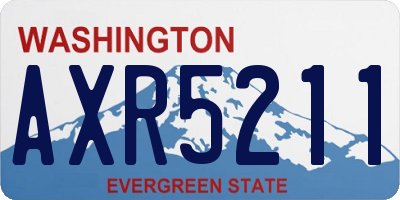 WA license plate AXR5211