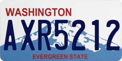 WA license plate AXR5212