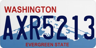 WA license plate AXR5213