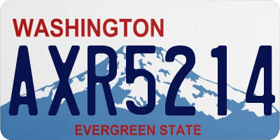 WA license plate AXR5214