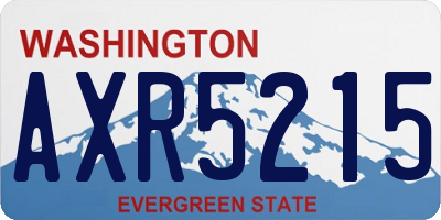 WA license plate AXR5215