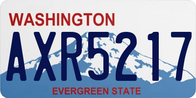WA license plate AXR5217