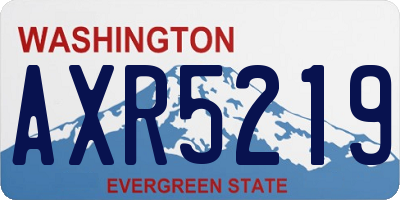 WA license plate AXR5219
