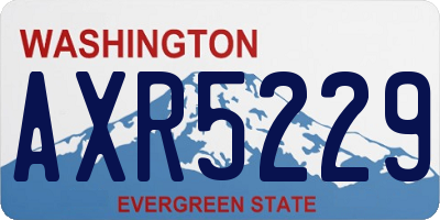 WA license plate AXR5229
