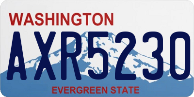 WA license plate AXR5230