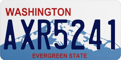 WA license plate AXR5241