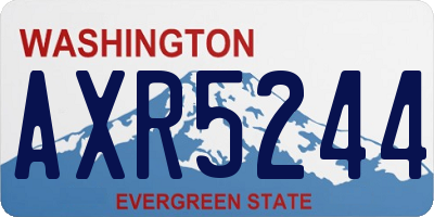 WA license plate AXR5244