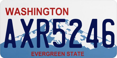 WA license plate AXR5246