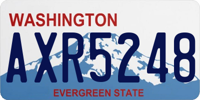 WA license plate AXR5248