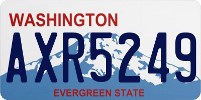 WA license plate AXR5249