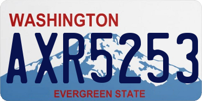 WA license plate AXR5253