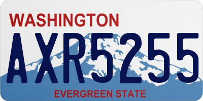 WA license plate AXR5255
