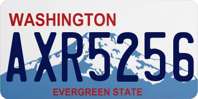 WA license plate AXR5256