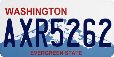 WA license plate AXR5262