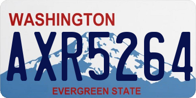 WA license plate AXR5264