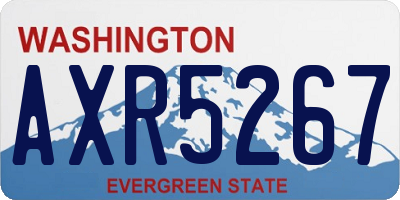 WA license plate AXR5267