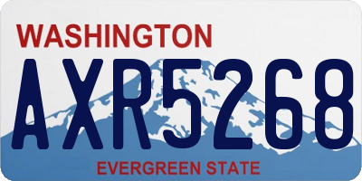 WA license plate AXR5268