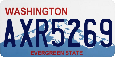 WA license plate AXR5269