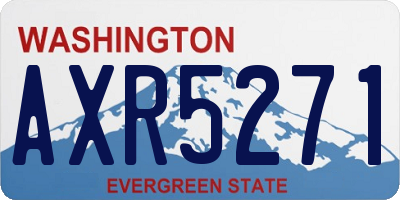WA license plate AXR5271