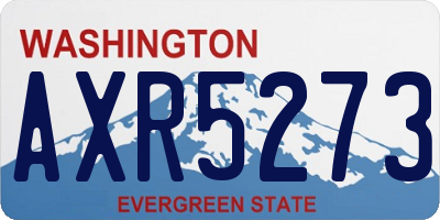 WA license plate AXR5273