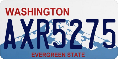 WA license plate AXR5275