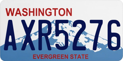 WA license plate AXR5276