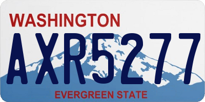 WA license plate AXR5277