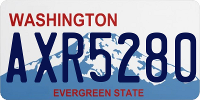 WA license plate AXR5280