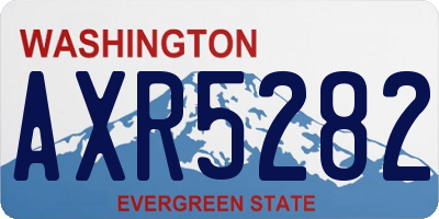 WA license plate AXR5282