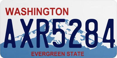 WA license plate AXR5284