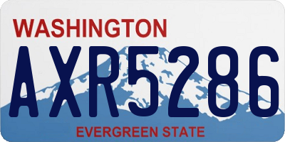WA license plate AXR5286