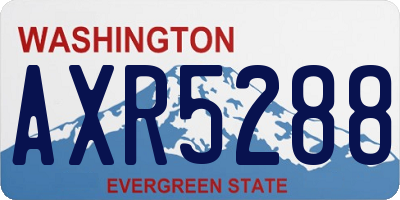 WA license plate AXR5288