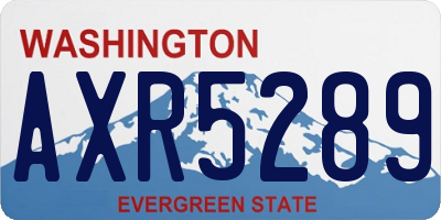 WA license plate AXR5289