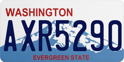 WA license plate AXR5290