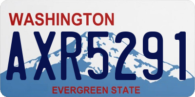 WA license plate AXR5291