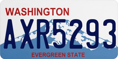 WA license plate AXR5293