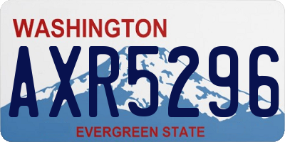 WA license plate AXR5296