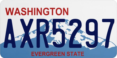 WA license plate AXR5297