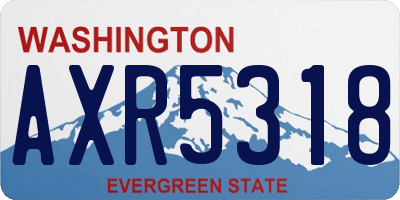 WA license plate AXR5318