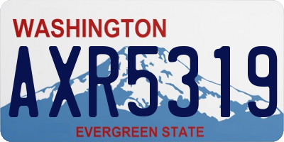 WA license plate AXR5319