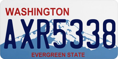 WA license plate AXR5338