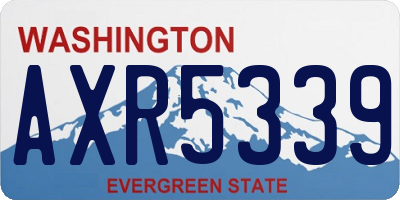 WA license plate AXR5339