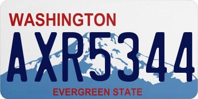 WA license plate AXR5344