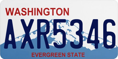 WA license plate AXR5346