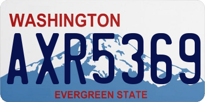 WA license plate AXR5369