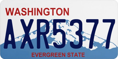 WA license plate AXR5377