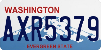 WA license plate AXR5379