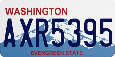WA license plate AXR5395