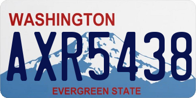 WA license plate AXR5438