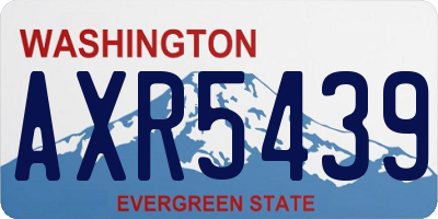 WA license plate AXR5439